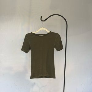green short sleeve shirt